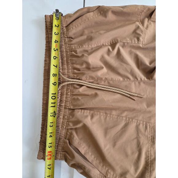 Old Navy Stretch Tech Dry Jogger Pants L Women Quick Dry Taupe Tan Athletic - Picture 3 of 4